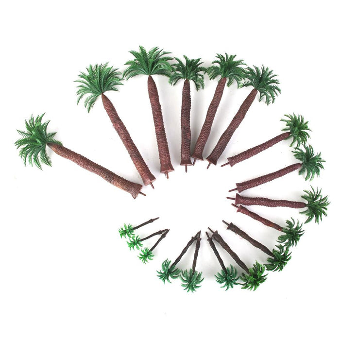 18pcs Multi Gauge Model Coconut Palm Trees HO O N Z Scale Scenery