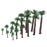 18pcs Multi Gauge Model Coconut Palm Trees HO O N Z Scale Scenery