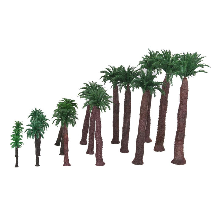 18pcs Multi Gauge Model Coconut Palm Trees HO O N Z Scale Scenery