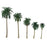 15pcs Multi Gauge Model Coconut Palm Trees HO O N Z Scale Scenery