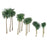 15pcs Multi Gauge Model Coconut Palm Trees HO O N Z Scale Scenery