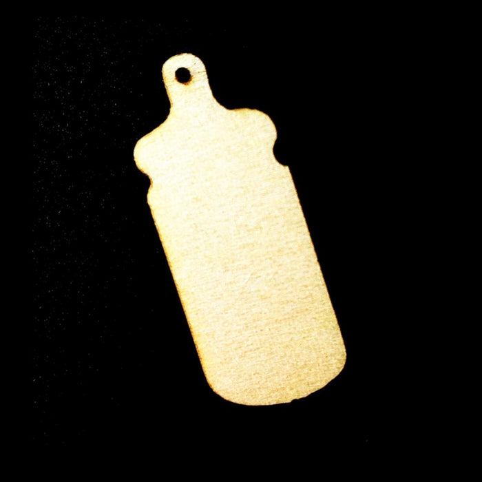 25Pcs Wooden Feeding Bottles and 25Pcs Wooden Strollers Craft Embellishment