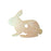 20pcs Wooden Rabbit Shape with Holes Art Embelishment