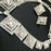 Wedding Bridal Rhinestone Crystal Jewelry Rhombus Shape Necklace Earring Set