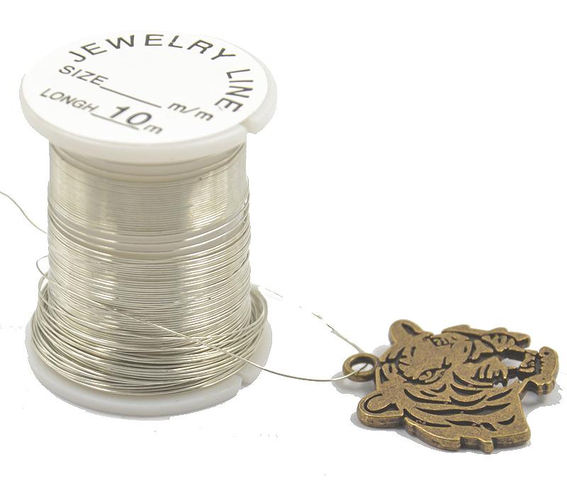 10 Rolls Copper Wire Beading Thread String Cord 0.3mm  silver