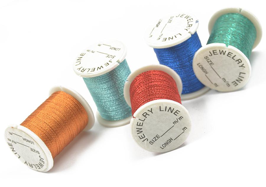 10 Rolls Multifunctional String Metallic Jewelry Cord 0.2mm