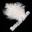 White Crystal Sequins Ostrich Feather Headpiece Vintage Headband Flapper