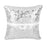 20cm Square Wedding Ring Bearer's Pillow Sequins Cushion for Party Sivler