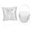 20cm Square Wedding Ring Bearer's Pillow Sequins Cushion for Party Sivler