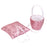 20cm Square Wedding Ring Bearer's Pillow Sequins Cushion for Party Pink