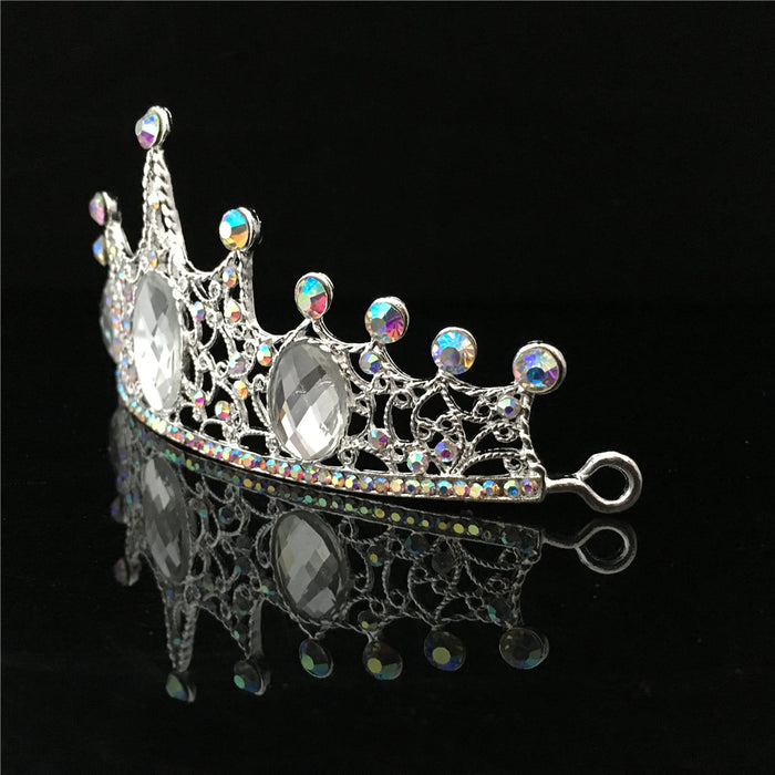 Wedding Bridal AB Crystal Rhinestone Hair Tiara Headband Princess Crown