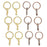 Crofta 12Pcs Key Rings DIY Keychain Key Holder With Chains