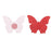 1pair Assorted Butterfly Shape Adheive Nipple Cover Pasties Disposable Red