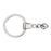 20pc Alloy Silver Plated Round Strong Split Keyrings Keychain With Chains