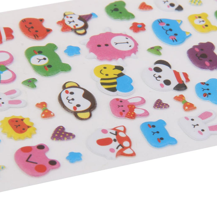 Cute Animals Puff Stickers Diary Scrapbook Card making Colourful