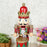 Crofta Wooden Nutcracker Drummer Music Box