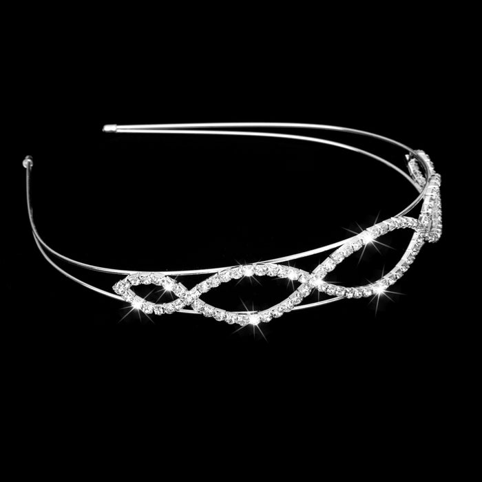 Wedding Bridal Bridesmaid Crystal Rhinestone Crown Headband Tiara