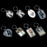 10pcs Rectangle Blank Insert Photo Picture Frame Split Ring Keychain 4*5.6CM