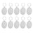 10x Oval Blank Insert Photo Picture Frame Split Ring Keychain 3.9*5.5cm