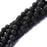 Crofta 10 mm Nature Black Volcanic Lava Gemstone Loose Beads 15'' Round