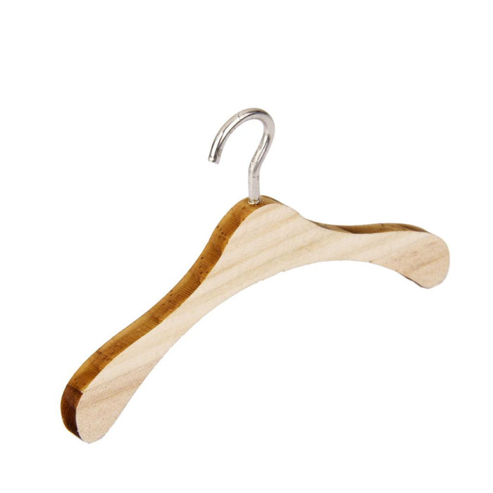 10pcs Wooden Clothes Hanger for 1/4  BJD Dolls