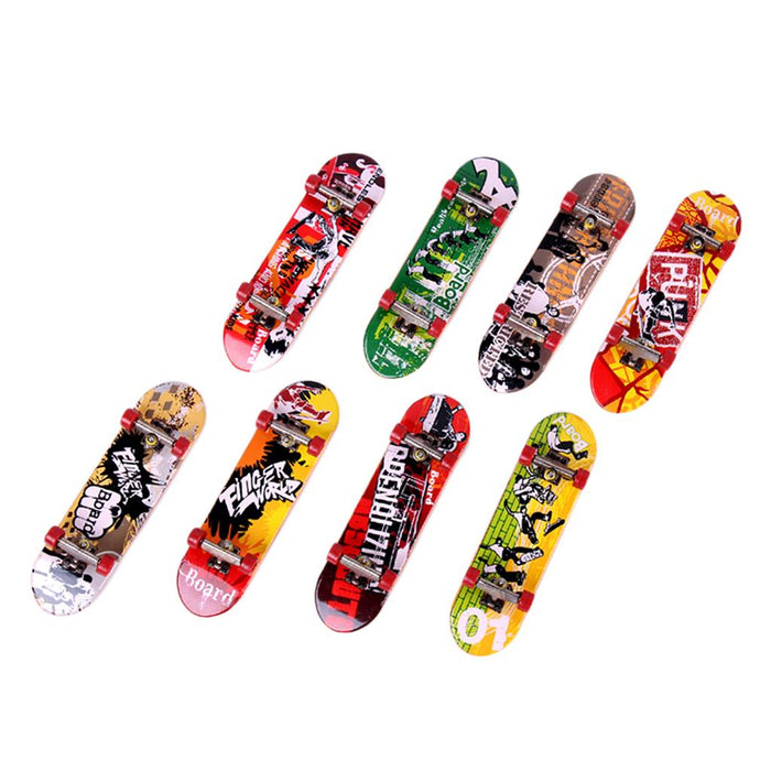 Crofta 1Pc Mini Skateboard Finger Board Skate Boarding Kit Toy