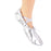 Women Girl Silver Ballet Pointe Gymnastics Leather Dance Shoes 36