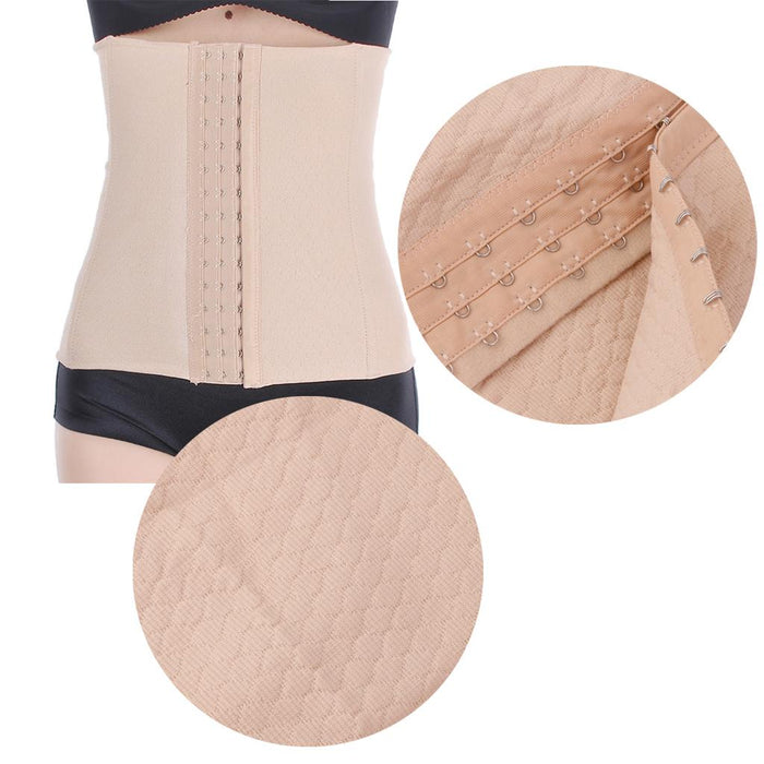 Crofta Women Waist Trainer Training Shaper Body Shapewear Underbust Belt Beige 3XL