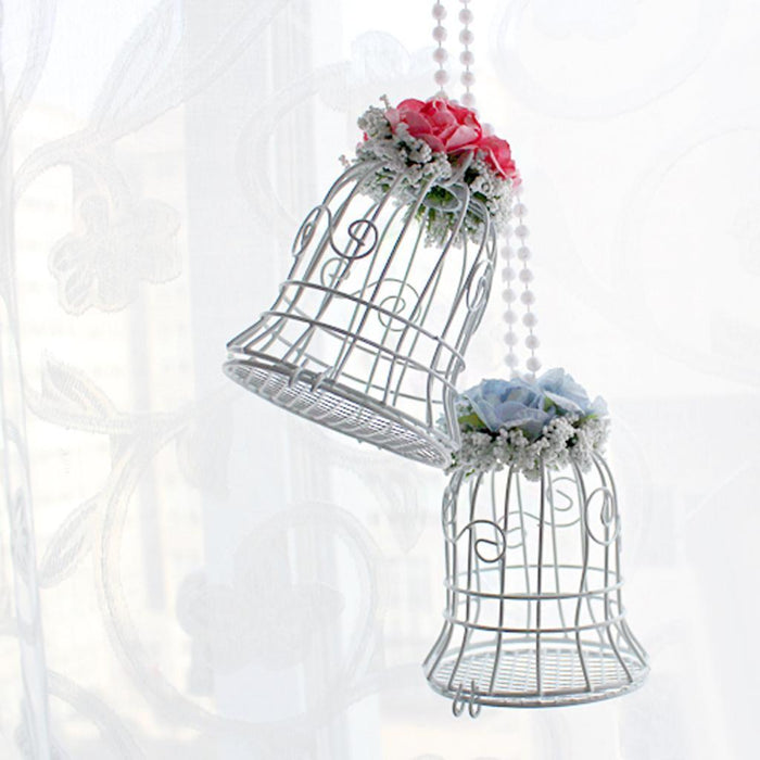 White Bird Cage Wedding Party Gift Box Favor Candy Chocolate Flower Decor