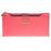 Crofta Womens Bowknot Long Zip Clutch PU Leather Wallet Purse Coin Card Bag Pink