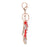 1pc Alloy Rhinestone High Heel Shape Pendant Keyring Keychain