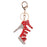 1pc Alloy Rhinestone High Heel Shape Pendant Keyring Keychain