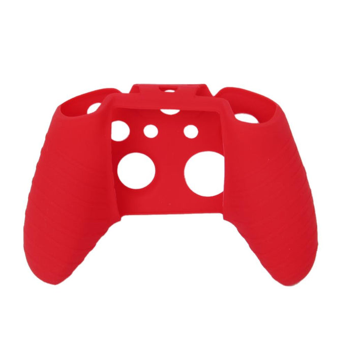 Crofta Red Silicone Protective Skin Case Cover + 2 Caps for XBOX ONE Game Controller Joystick