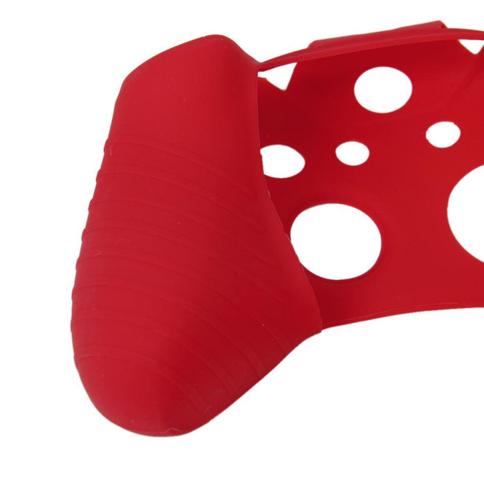 Crofta Red Silicone Protective Skin Case Cover + 2 Caps for XBOX ONE Game Controller Joystick