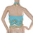 Crofta Womens Belly Dance Fancy Dress Clothing Costume Outfit Hip Scarf Wrap Belt Skirt with 128 False Gold Coins Baby Blue