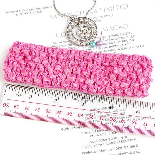 Crofta 1.5 Inch Elastic Baby Toddler Girls Crochet Headband - Bubblegum