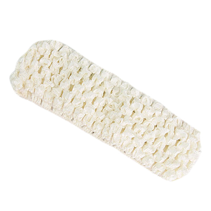 Crofta 1.5 Inch Elastic Baby Toddler Girls Crochet Headband - Ivory