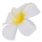 Crofta Women Girls Plumeria Flower Foam Hair Clip 3 3/4 inch - White