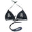 Women Sexy C-string Bra Set Lingerie Underwear - Black