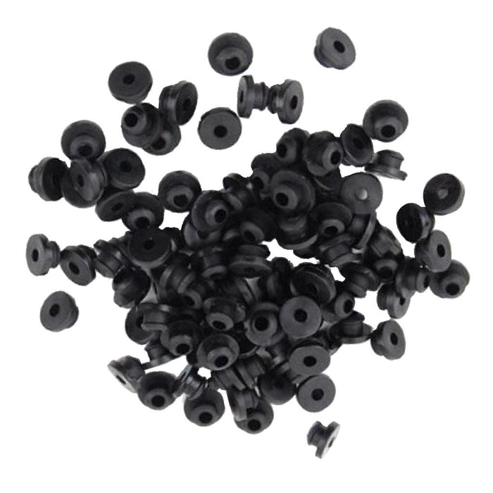 Crofta 100pcs Tattoo Rubber Nipples - Black