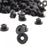 Crofta 100pcs Tattoo Rubber Nipples - Black