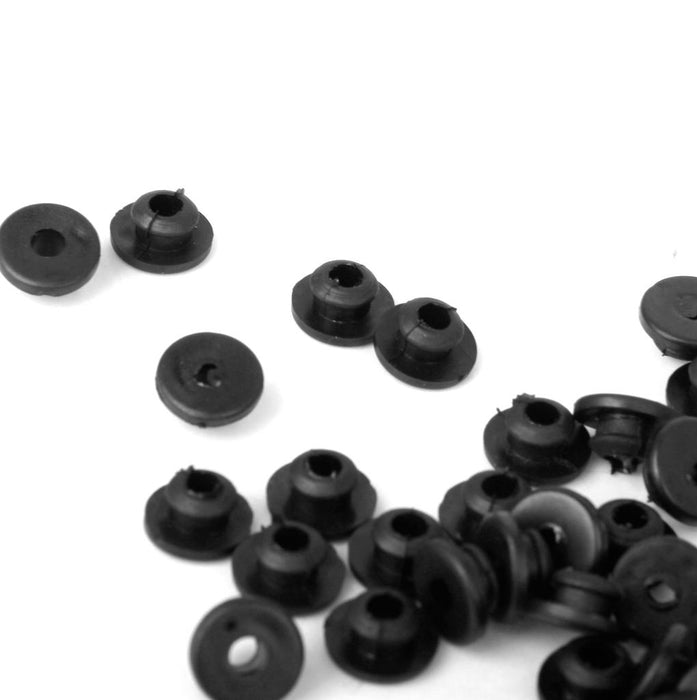 Crofta 100pcs Tattoo Rubber Nipples - Black