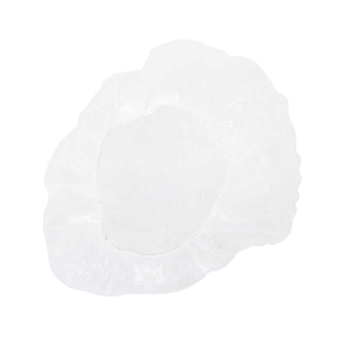 Crofta 100Pcs Disposable Clear Shower Hair Caps for Spa Salon