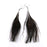 Crofta 1 Pair Peacock Multicolor Feather Fashion Dangle Earrings