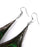 Crofta 1 Pair Peacock Multicolor Feather Fashion Dangle Earrings