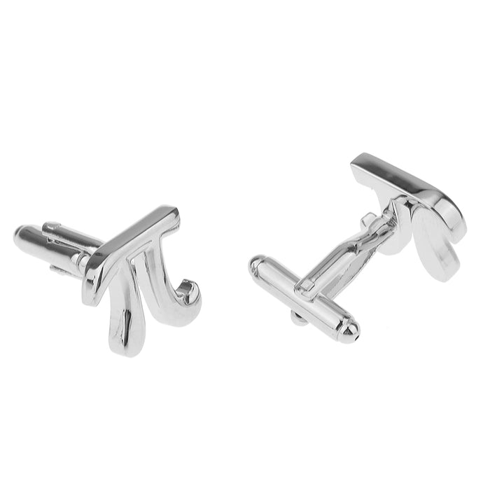 Stainless Steel Men Cuff Link Cufflinks - Letter π Shape