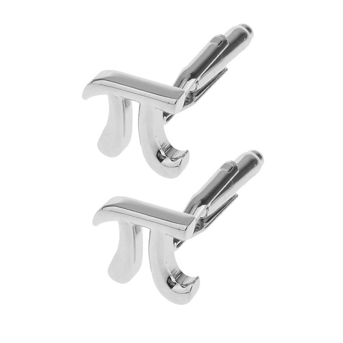 Stainless Steel Men Cuff Link Cufflinks - Letter π Shape