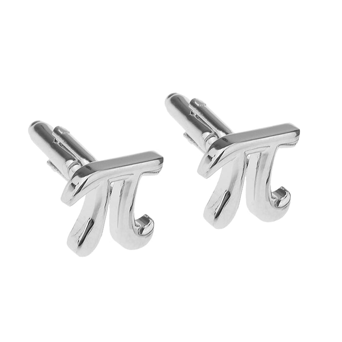 Stainless Steel Men Cuff Link Cufflinks - Letter π Shape