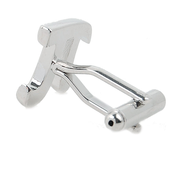 Stainless Steel Men Cuff Link Cufflinks - Letter π Shape