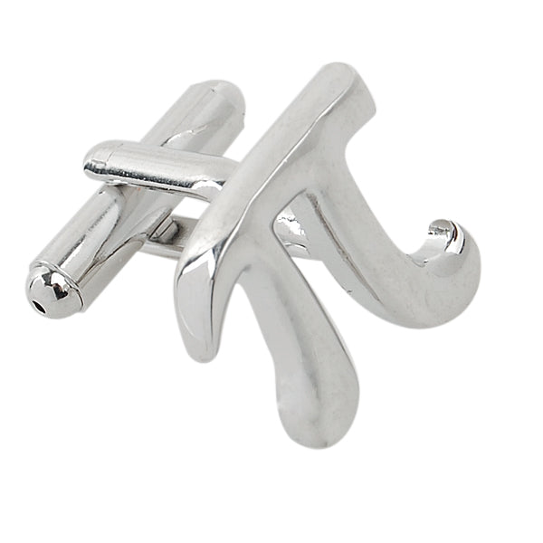 Stainless Steel Men Cuff Link Cufflinks - Letter π Shape